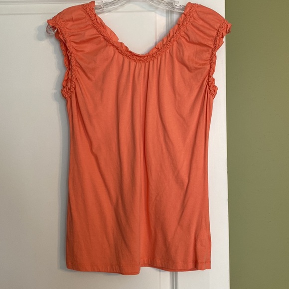 LOFT Apricot Ruffle Knit Top - Picture 5 of 5